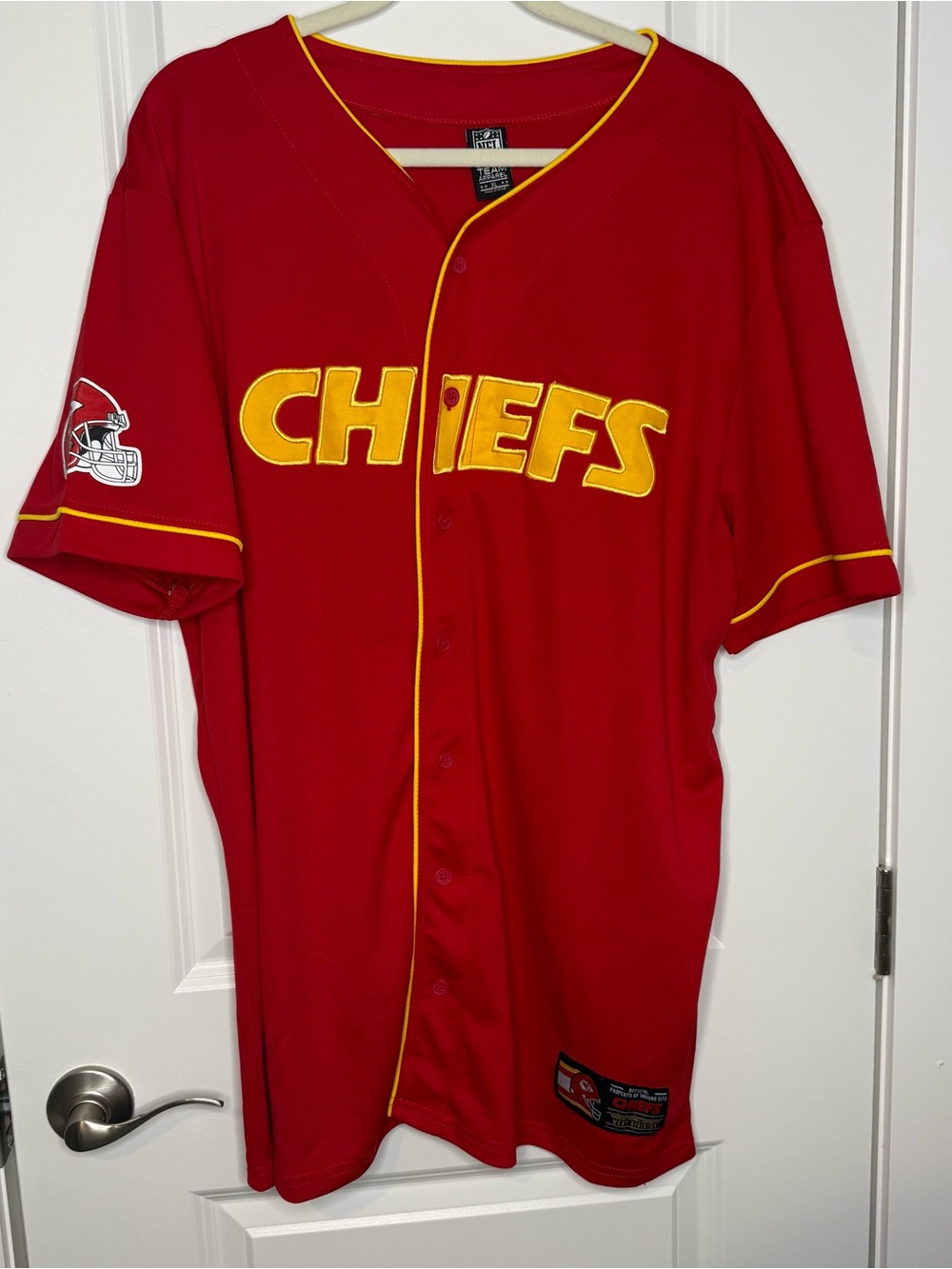 NFL Red Jersey with Yellow Trim - Team Apparel Tag